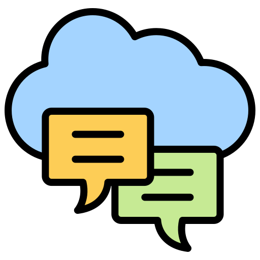 Online discussion Generic color lineal-color icon