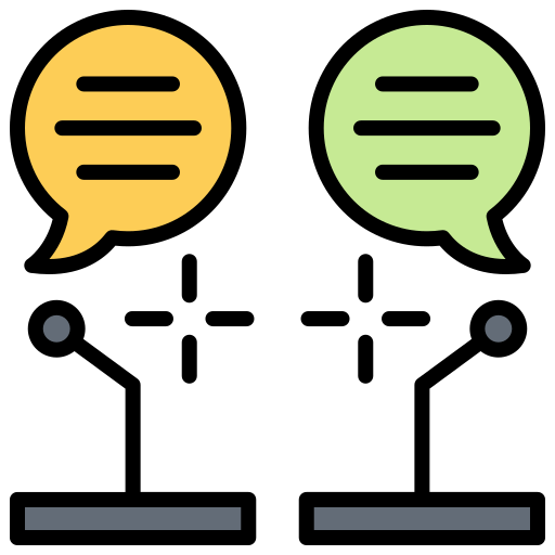 Debate Generic color lineal-color icon