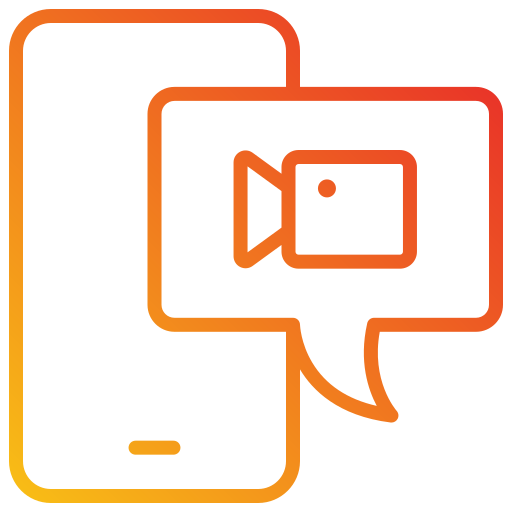 video-chat Generic gradient outline icon