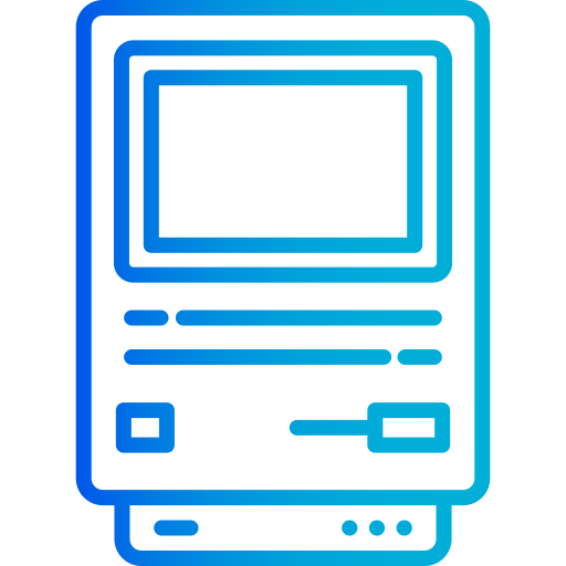 오래된 컴퓨터 Generic gradient outline icon