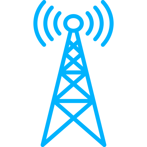 torre de radio Generic color outline icono