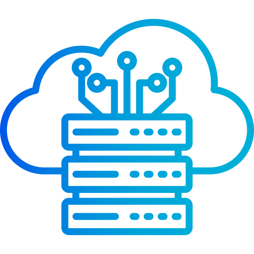cloud-hosting Generic gradient outline icoon