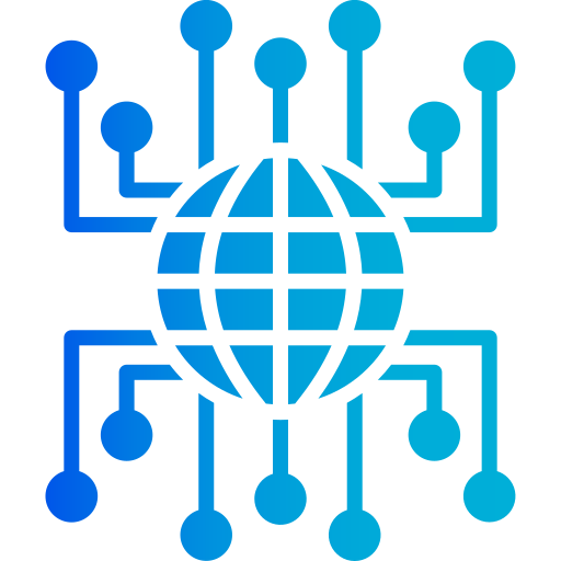 グローバルネットワーク Generic gradient fill icon