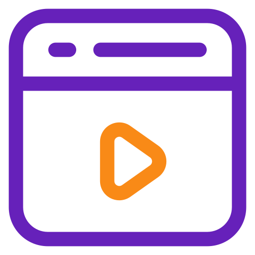 Online video Generic color outline icon