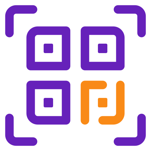 código qr Generic color outline icono