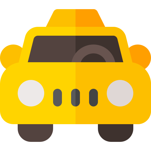 Такси Basic Rounded Flat иконка