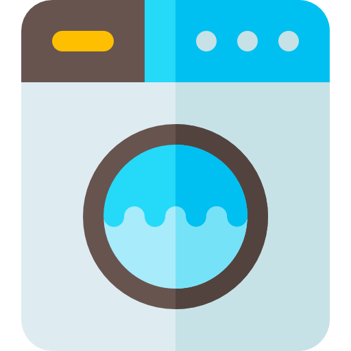 lavadora Basic Rounded Flat icono