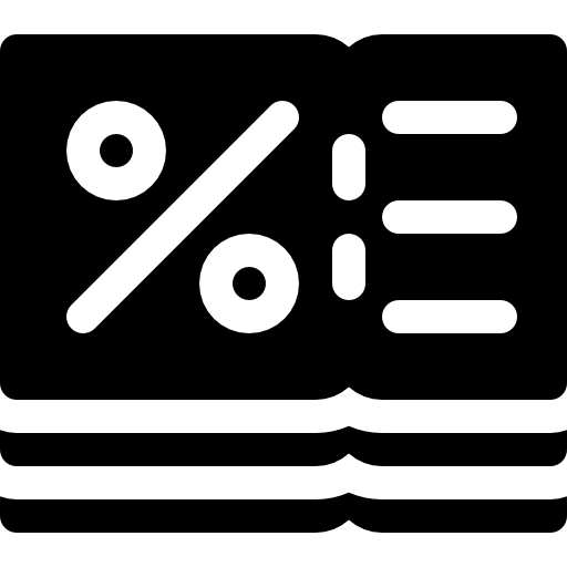 쿠폰 Basic Rounded Filled icon