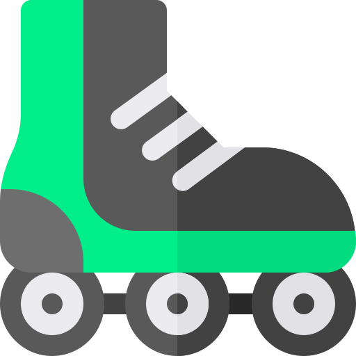Roller skate Basic Rounded Flat icon
