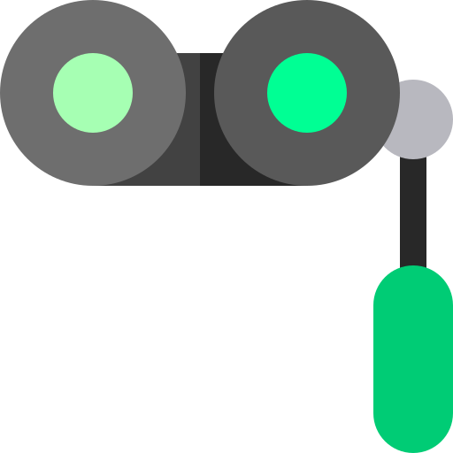 binoculare Basic Rounded Flat icona