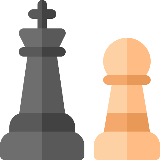 pieza de ajedrez Basic Rounded Flat icono
