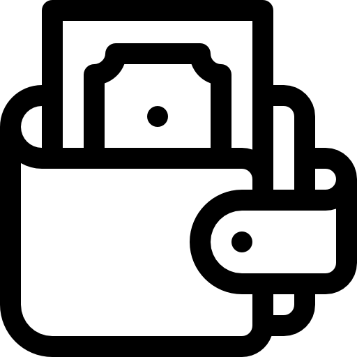 Кошелек Basic Rounded Lineal иконка
