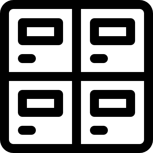armario Basic Rounded Lineal icono