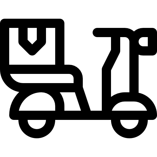 スクーター Basic Rounded Lineal icon