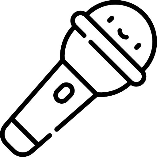 マイクロフォン Kawaii Lineal icon