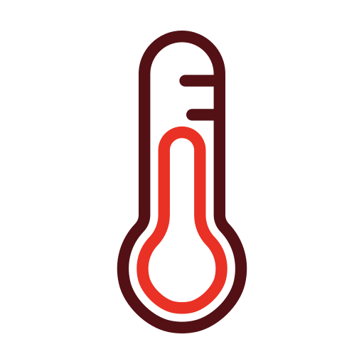 gorąca temperatura Generic color outline ikona