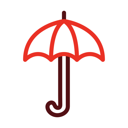 parasol Generic color outline ikona