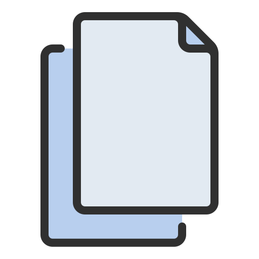 ファイルのコピー Generic color lineal-color icon