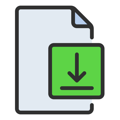 파일 다운로드 Generic color lineal-color icon