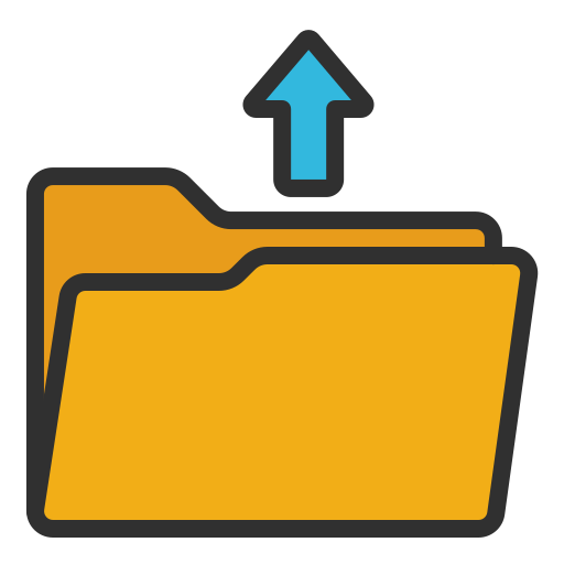 Folder transferring Generic color lineal-color icon