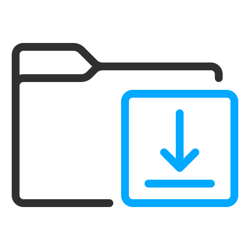 Download folder Generic color outline icon