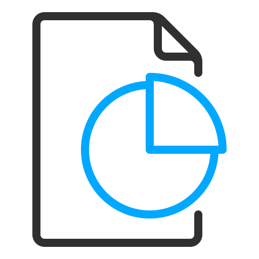 Chart file Generic color outline icon