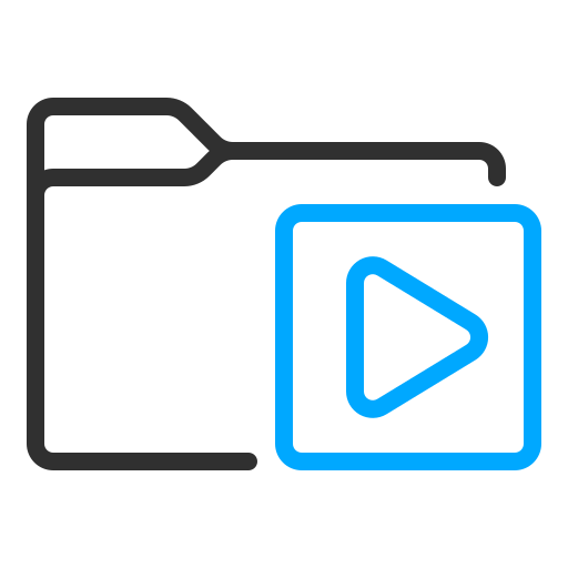 videoordner Generic color outline icon