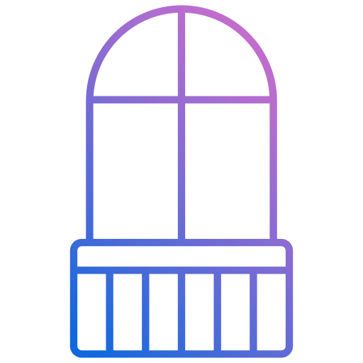 balcone Generic gradient outline icona