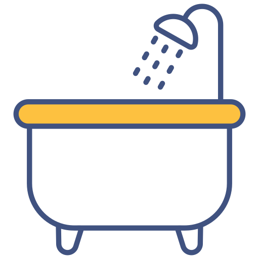 Bath tub Generic color lineal-color icon