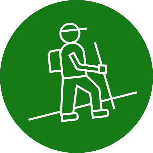 Hiker Generic color fill icon
