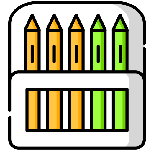 crayons de couleur Generic color lineal-color Icône