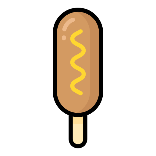 corndog Generic color lineal-color icono