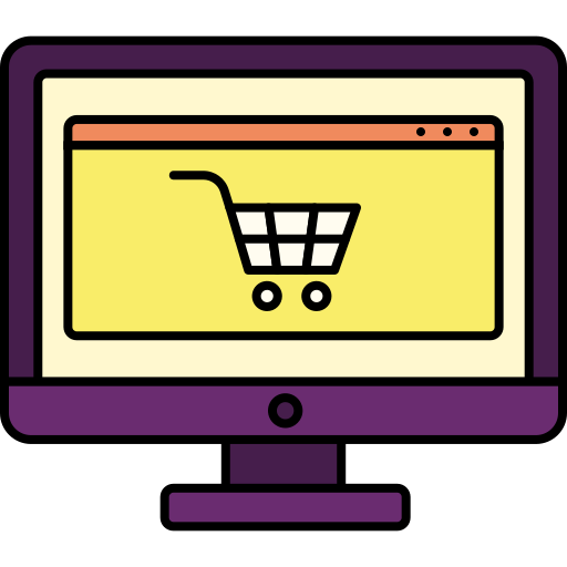 shopping en ligne Generic color lineal-color Icône