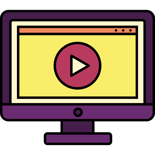 Video content Generic color lineal-color icon