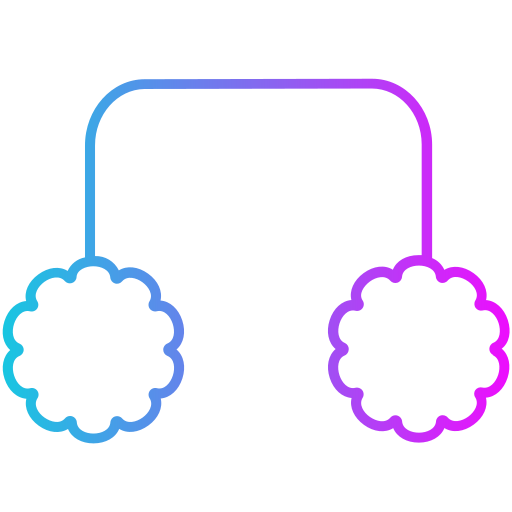 cuffie Generic gradient outline icona