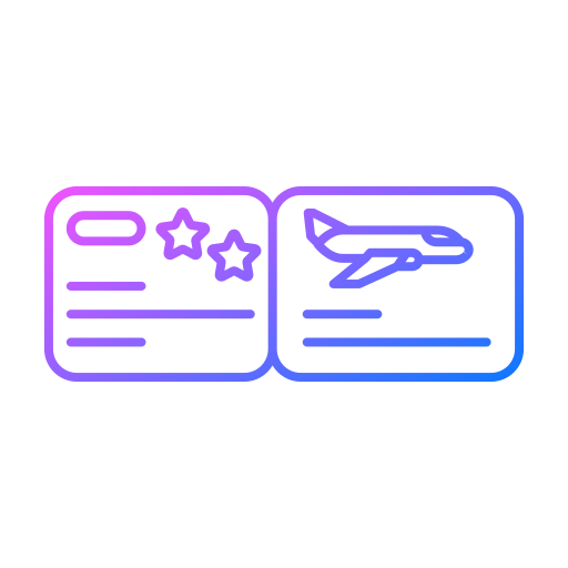 Boarding pass Generic gradient outline icon