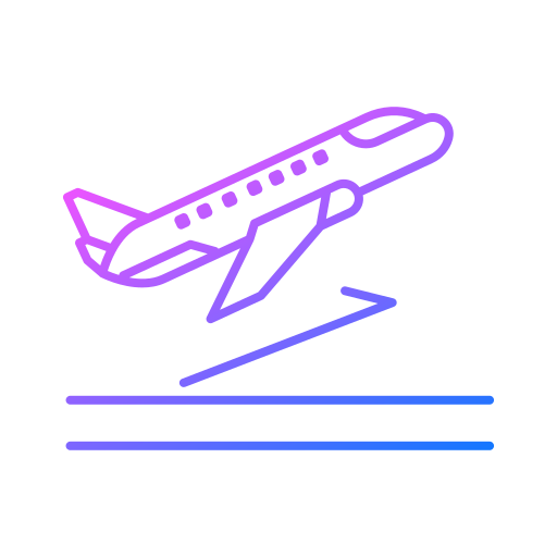 Take off Generic gradient outline icon