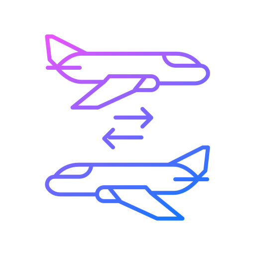 Flying Generic gradient outline icon