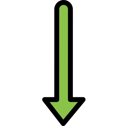 下矢印 Generic color lineal-color icon