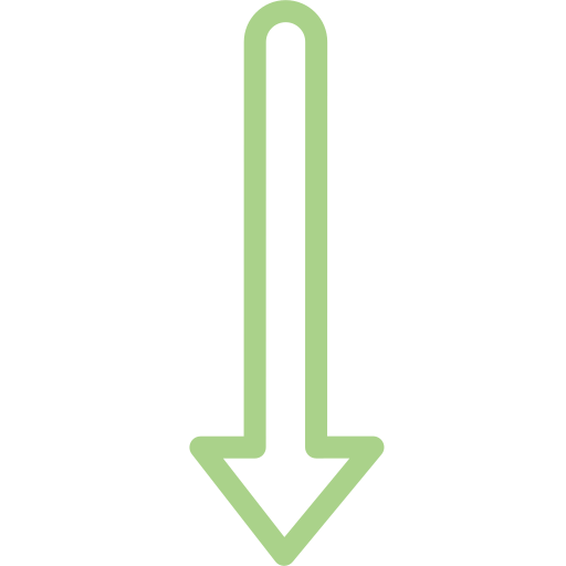 freccia in giù Generic color outline icona