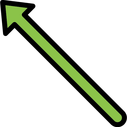 위쪽 왼쪽 화살표 Generic color lineal-color icon