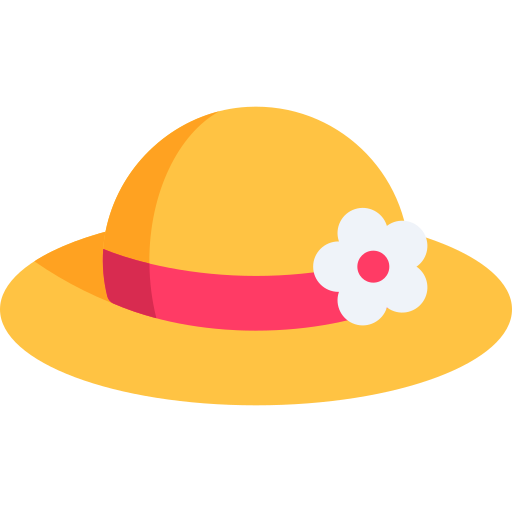 Солнечная шляпа Generic color fill иконка