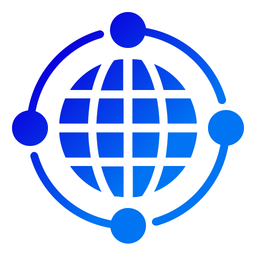 globalne połączenie Generic gradient fill ikona