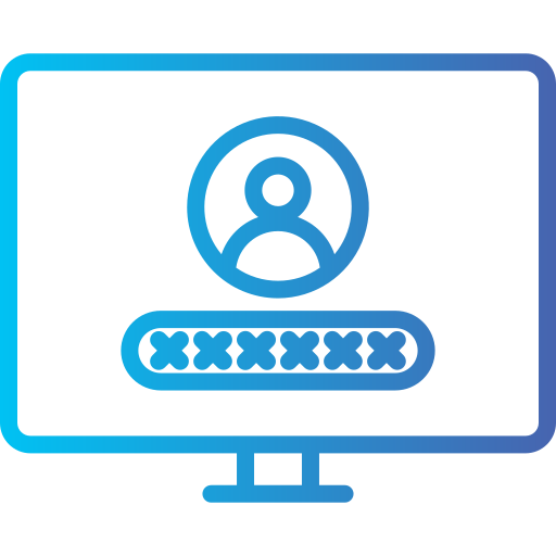 login Generic gradient outline icona