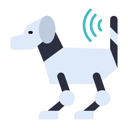 Robotic dog Generic color fill icon