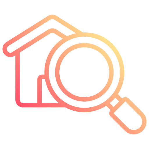 Home search Generic gradient outline icon