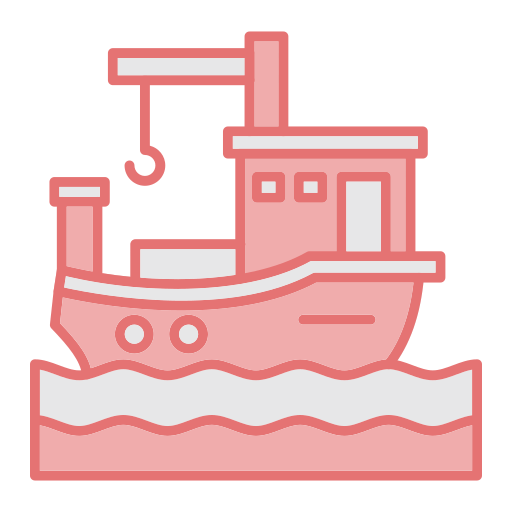 vissersboot Generic color lineal-color icoon