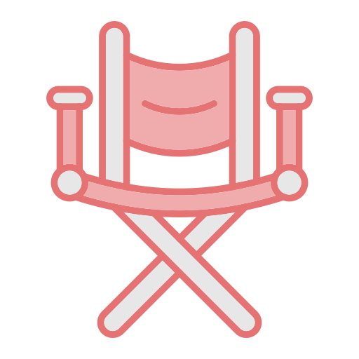 Folding chair Generic color lineal-color icon