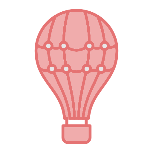 Воздушный шар Generic color lineal-color иконка