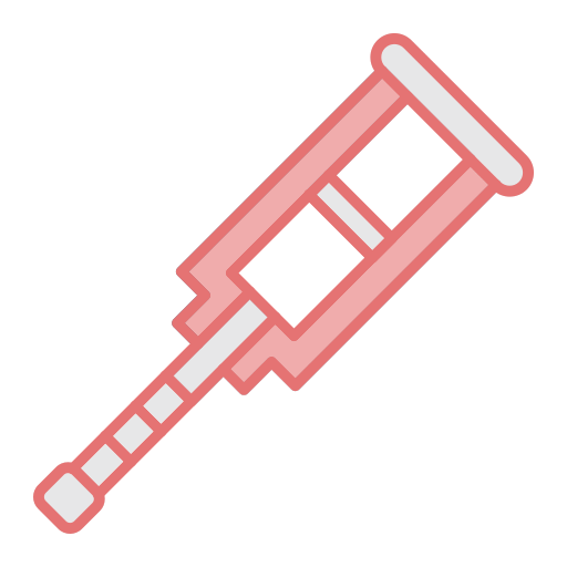 Crutch Generic color lineal-color icon